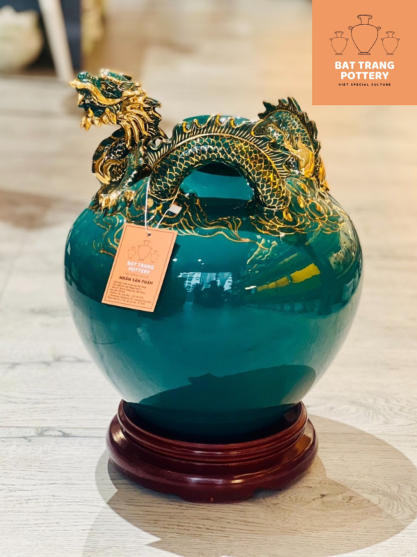 HÚT LỘC RỒNG TƯƠNG SINH VẼ VÀNG 24K