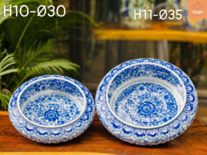 BÁT THẢ HOA MEN LAM