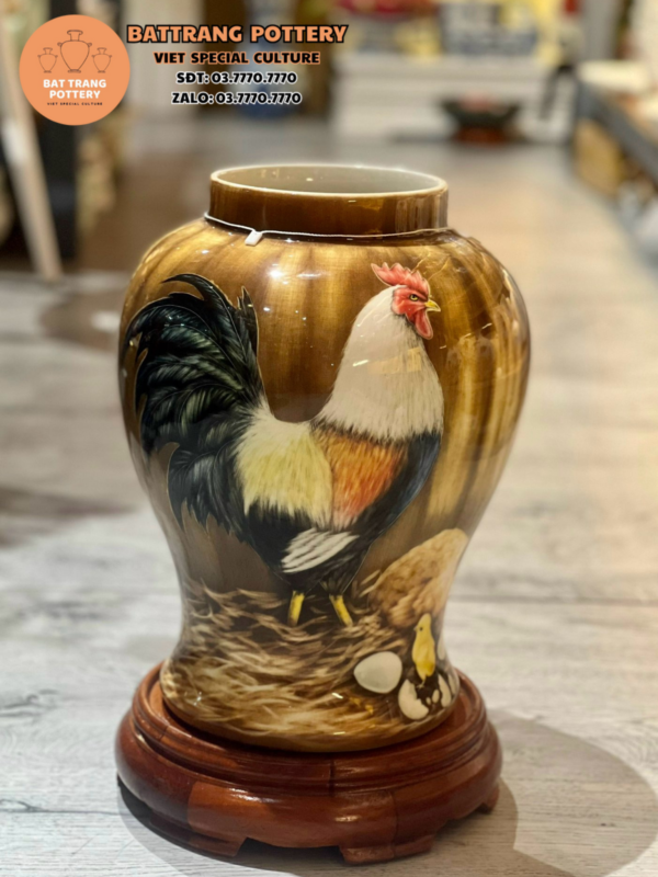 BÌNH HOA VẼ 3D 1