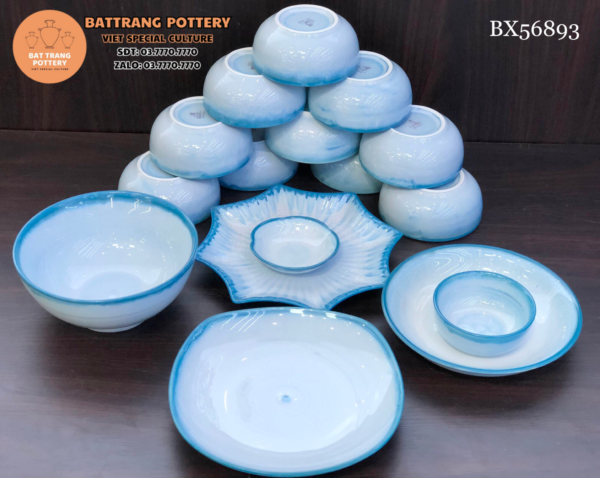 MẪU CHÉN ĐĨA HỎA BIẾN XANH 4