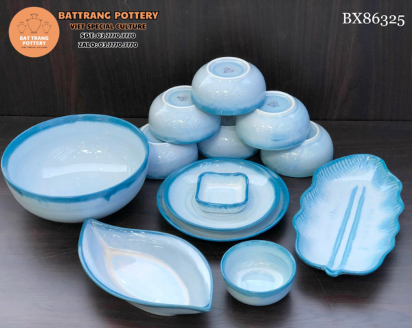 MẪU CHÉN ĐĨA HỎA BIẾN XANH 2