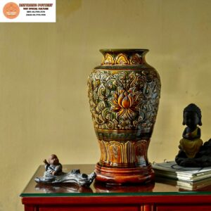 BÌNH HOA HỎA BIẾN HỌA TIẾT SEN