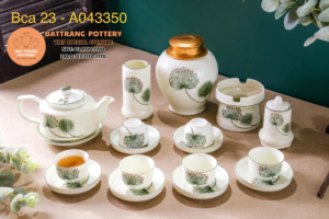 BỘ ẤM TRÀ HỌA TIẾT BỒ CÔNG ANH