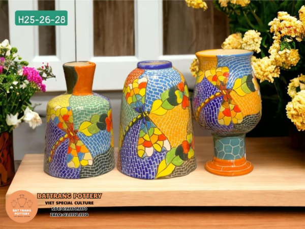 BÌNH HOA ĐA SẮC NHIỀU KIỂU DÁNG