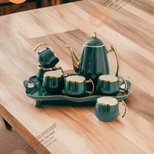 BỘ ẤM CHÉN XANH LỤC BẢO 1