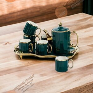 BỘ ẤM CHÉN XANH LỤC BẢO 3