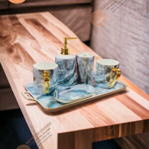 BỘ ĐỒ DÙNG SỬ DỤNG TẮM MEN LOANG XANH