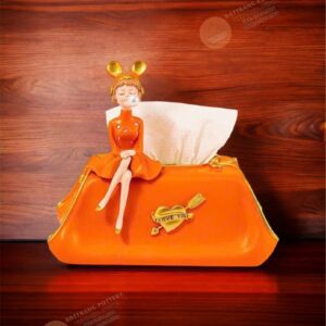 HỘP KHĂN GIẤY CÔ GÁI CAM